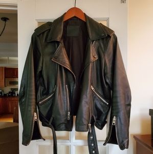 All Saints Balfern Biker Leather Jacket